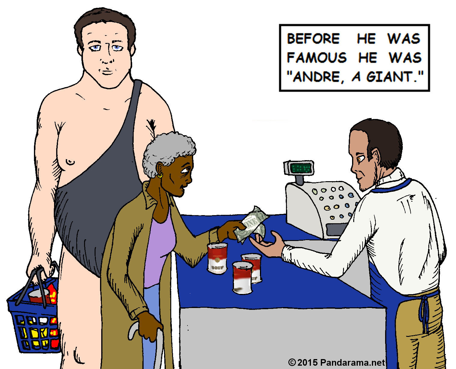 Before he was Andre the Giant, he was Andre a Giant, by Pandarama.